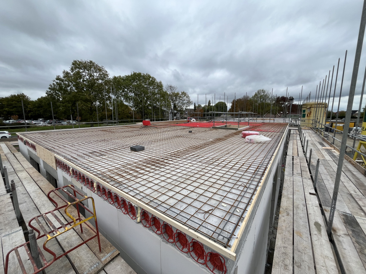 Vloerverwarming bovenverdieping