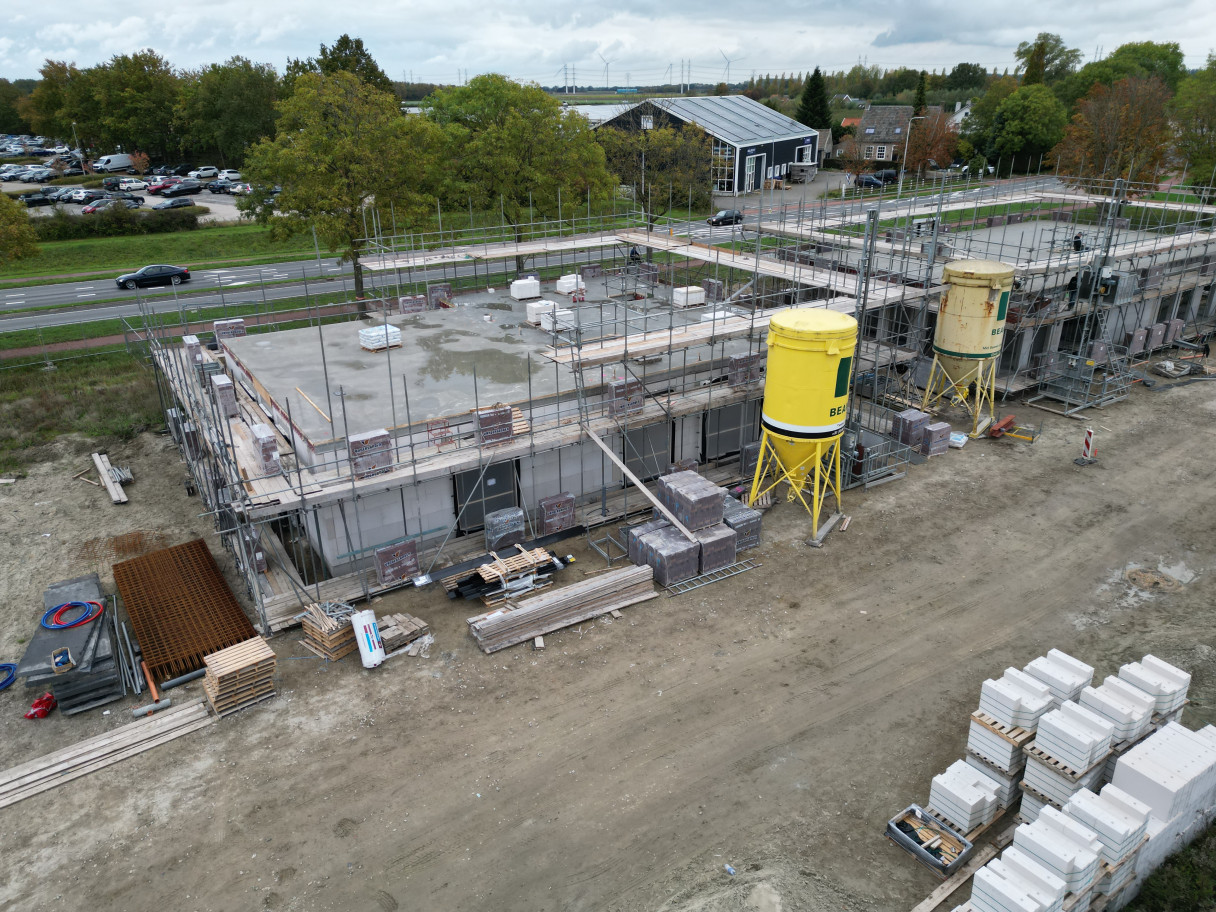 Start van de eerste verdieping